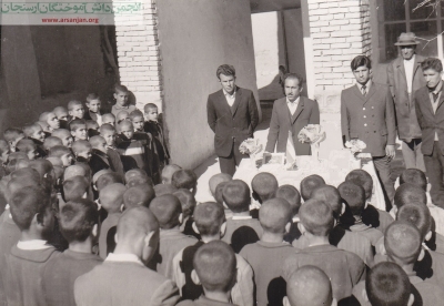 از راست به چپ، آقایان سید محمود حسینی، ناشناس، سید احمد موسوی وسید محمد حسینی